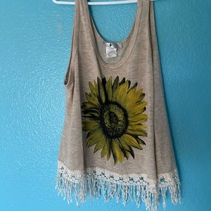 sunflower summer tank top